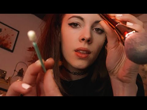 ASMR Ear Cleaning, Scalp Check & Face Brushing In My Lap (for Sleep)