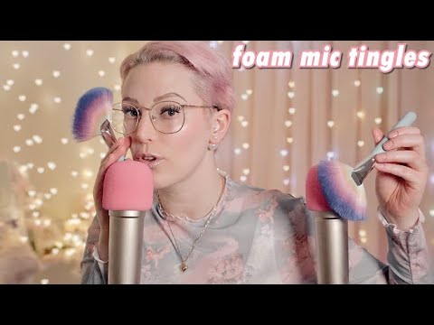 ASMR Deeply Tingly Foam Mic Scratching Triggers for Sleep & Rest (eng)