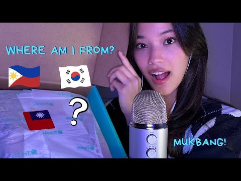 ASMR 'Mukbang' Trying Taiwanese Snacks + Where am I from?