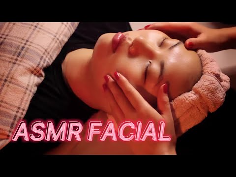 ASMR Facial Massage & Skincare - Deep Relaxation, Falling Asleep