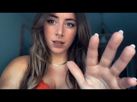 ASMR hands movements and mouth sounds☺️ (no talki