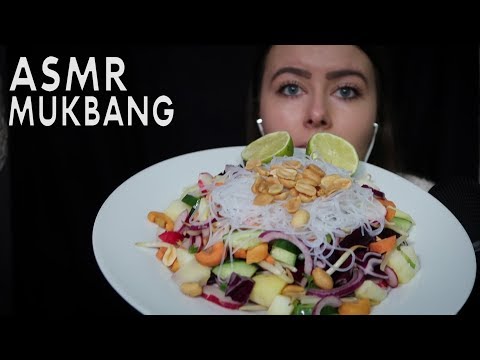 ASMR Mukbang *Super Crunchy* (Indonesian Gado Gado Salad) | Vegan Recipe | Chloë Jeanne ASMR