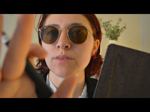 ASMR Interviewing You For A Spy Agency (asking you questions, writing sounds & hearing test)