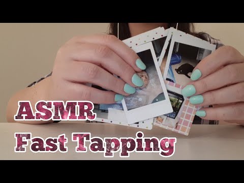 ASMR Fast Tapping On Polaroids And Cards(Whispered)