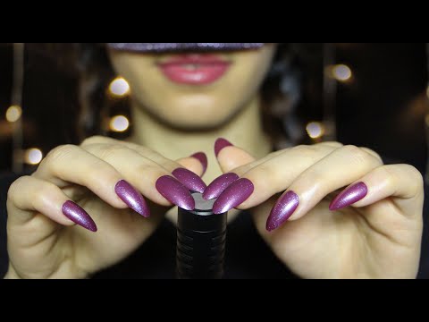 💫 ASMR Mic Tapping & Scratching With Long Nails 💅(Layered Sounds🔸 breathing🔸 Mic Blowing) NO TALKING