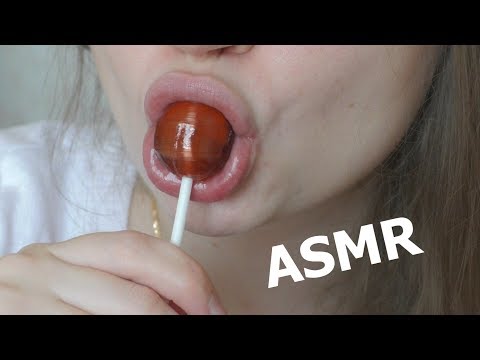 ASMR lollipop licking mouth sounds NO TALKING