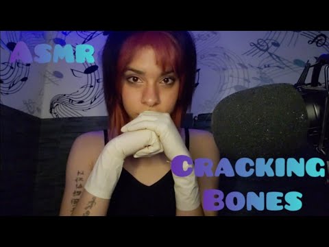 ASMR ◇ Cracking bones with surgical latex gloves 🤍