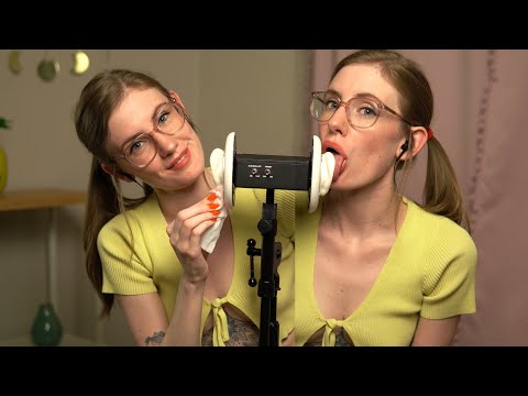ASMR *  CAN'T STOP Ear Licking * Mic Cleaning