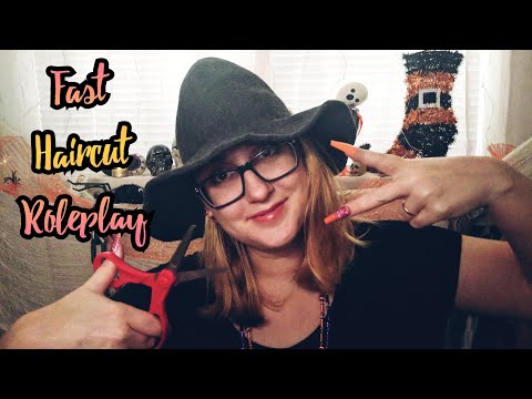 ASMR Fast Haircut Roleplay From A Witch ~ Hair cut Roleplay