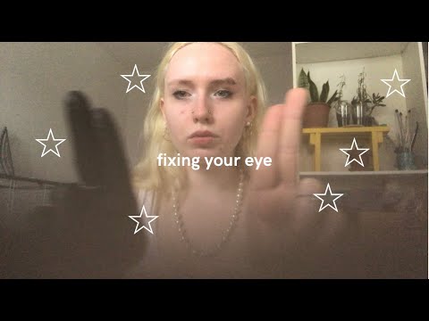 lofi asmr! [subtitled] fixing your eyes!