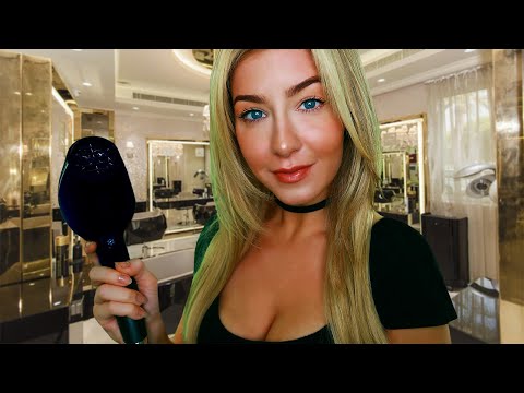 ASMR OUTRAGEOUSLY GOOD BLOW...DRY | Salon Hairdresser Roleplay