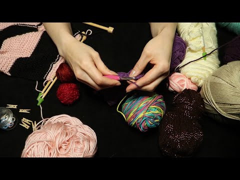 ASMR Yarn ⭐ Knitting ⭐ Crocheting ⭐ Whispered