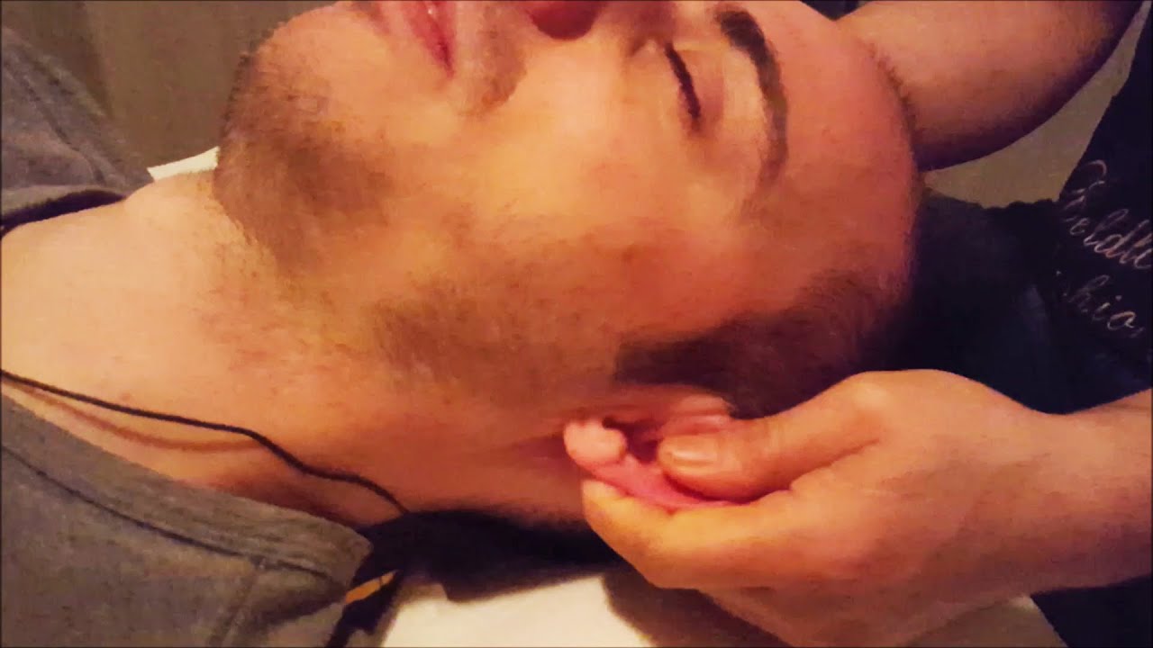 Chinese Head Ears Neck and Shoulder Massage - ASMR no talking