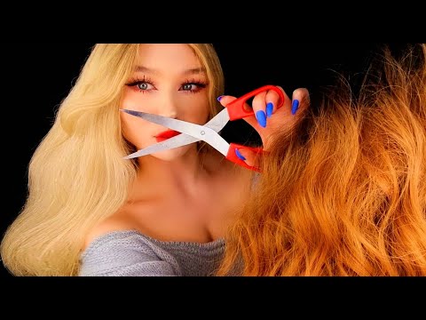 ASMR | A RELAXING haircut for YOU (salon role-play, cutting, head massage, hair play etc)