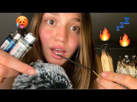 ASMR Lighter Play & Whisper About Fire (Ear to Ear)