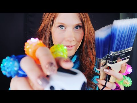 Tingly Triggers ASMR | Paint Brushes, Fidget Cube, Tapping and More