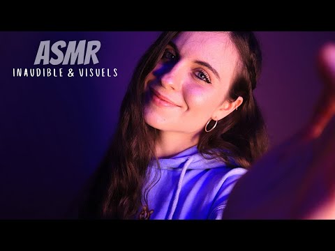 ASMR | Inaudible whispers & visuels 💤 (hand movements, face touching)