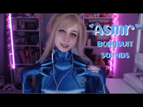 ASMR 💙 Cosplay Bodysuit Scratching and Fabric Sounds