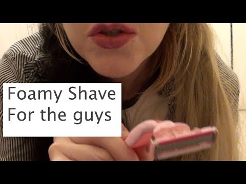 Gentlemans relaxing foamy shave & face smoothing ASMR ACMP