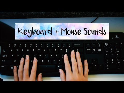 {ASMR} Keyboard + Mouse Sounds (NO TALKING)
