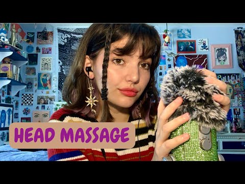 ASMR | Intense Head Massage (Fast and Aggressive Fluffy Mic Triggers) Bug Searching & Mouth Sounds