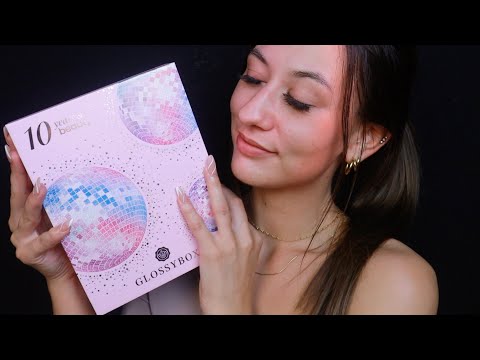 ASMR Glossybox Unboxing August 2021 💗 (tapping & whispering)
