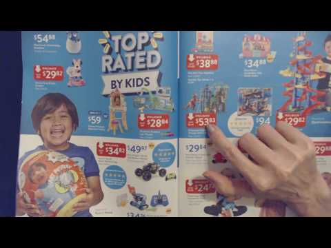 ASMR | Review of Walmart Toy Catalog (Whisper)