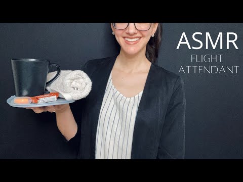 ASMR Flight Attendant Roleplay l Soft Spoken, Personal Attention
