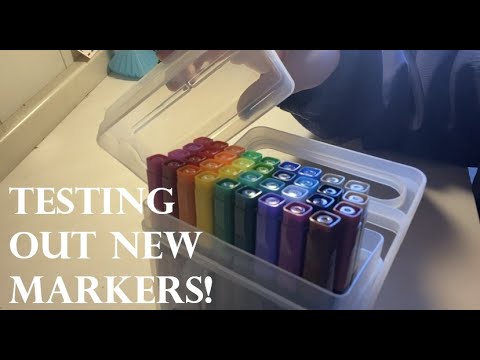 {ASMR} Writing With/Testing Out New Markers