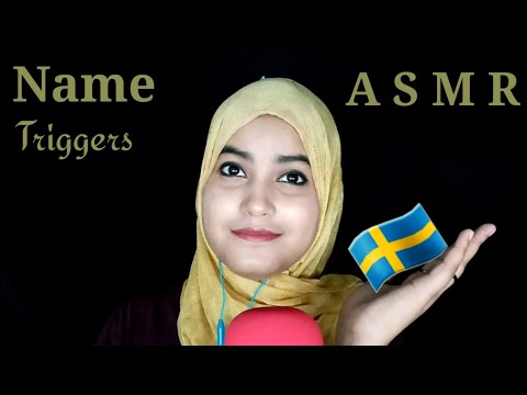 ASMR Swedish Top Girl's & Boy's Name Trigger Words