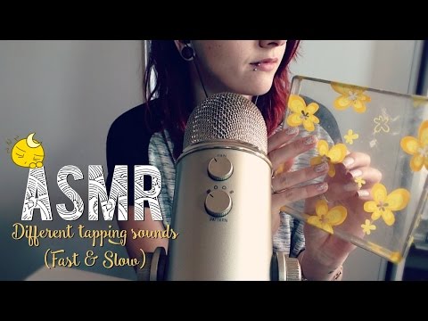 ASMR Français ~ Different Tapping sounds (Slow & fast )