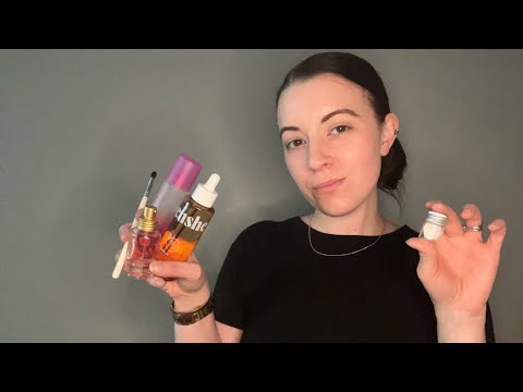 ASMR Perfume Counter Role Play  (rummaging, brushing, natural tapping, spray, glass  sounds)