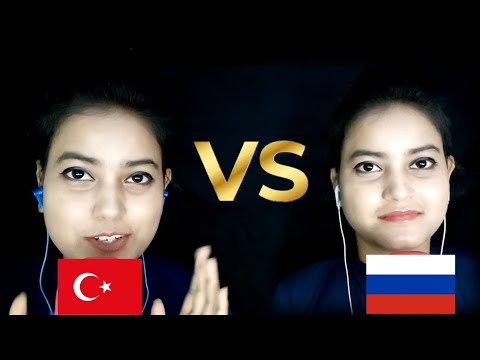 ASMR Twin Whisper Turkey vs Russian