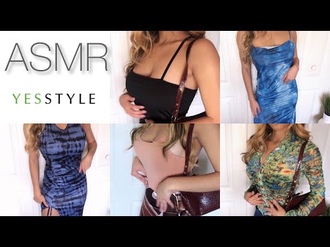 ASMR Tingly Clothing Try on Haul Fabric Sounds & Soft Spoken (YESSTYLE)