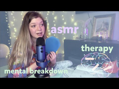 asmr therapy #2 ~ recovering from another mental breakdown + showing you my latest art project 🖌