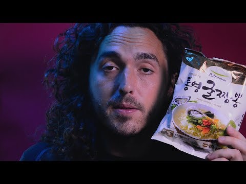 ASMR Spicy Oyster Instant Ramen Noodle Review 먹방