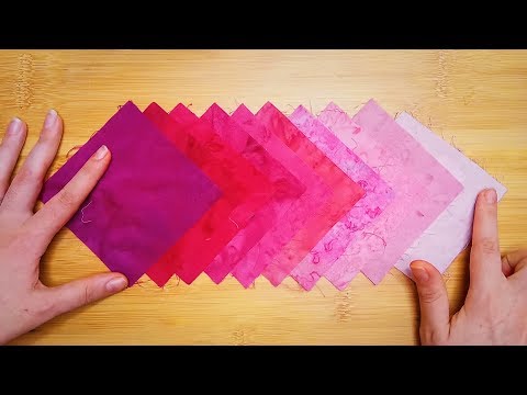 Relax as we Organise Red & Pink Fabrics into Order ASMR Role Play