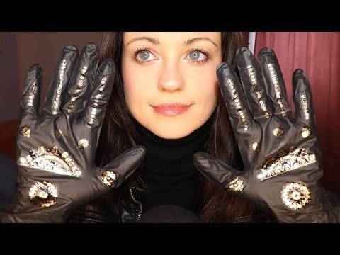 [ASMR] Latex Gloves ~ Leather Jacket ~ Oil Sounds ~ No Talking