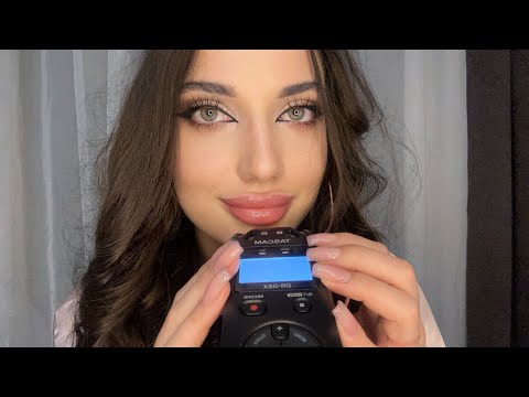 100%Tingly TASCAM MOUTH SOUNDS + whispering + hand movements| #asmr