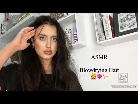 ASMR ~ Blowdrying My Hair | Hair Brushing & Combing | Personal Attention