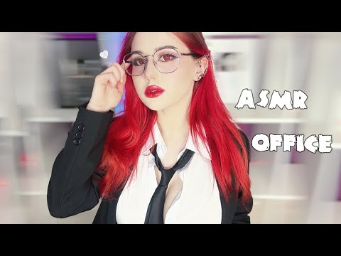 ♡ ASMR: Office Girlfriend Makes Relaxing Sounds for you ♡