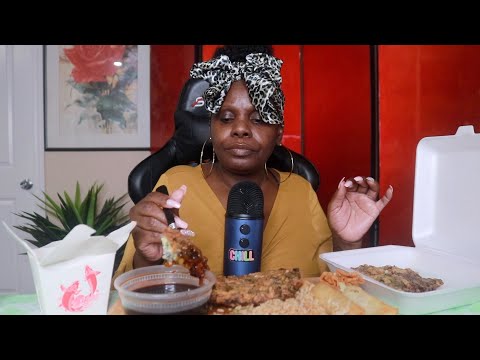 BEEN WAITING TO EAT ALL DAY CHINESE FOOD ASMR EATING SOUNDS