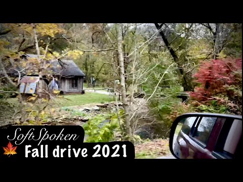 ASMR Fall drive 2021 (Soft Spoken) Beautiful fall foliage with motor, key jingle & nature sounds.