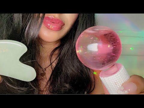 ASMR~ Relaxing Spa Treatment w/ Layered Sounds (Mouth sounds, Tapping, Tracing + more)
