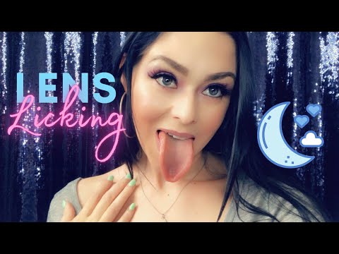 LENS LICKING AND COLLARBONE TAPPING ASMR FOR SLEEP AND RELAXATION 🌙