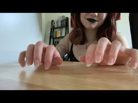 ASMR | Wooden Table Tapping & Scratching (No Talking) 💤