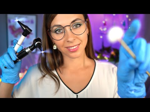 ASMR Ear Exam 👂 Full Otoscope Ear cleaning Roleplay, Tuning fork, Pesonal attention