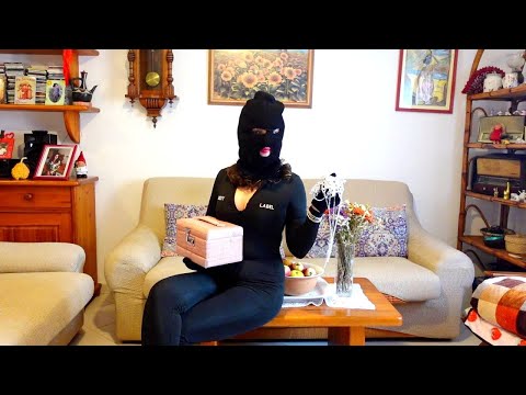 ASMR MASKED THIEF Roleplay (winter gloves, long nails)