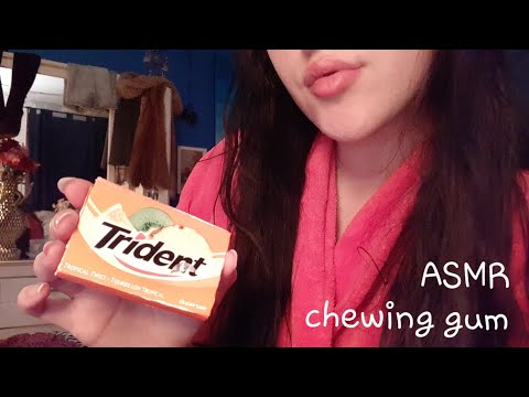 ASMR chewing gum and tapping on random objects