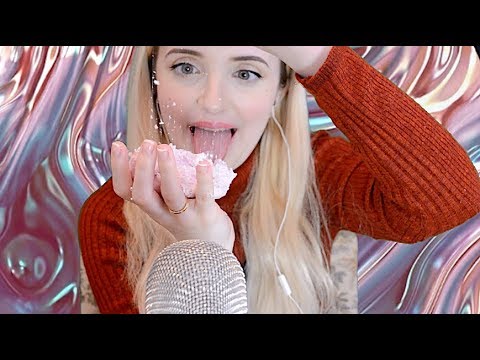 ASMR the most satisfying cloud slime sounds ! With crunching beads !!!